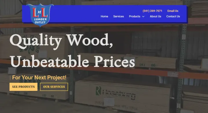 LNL Lumber website