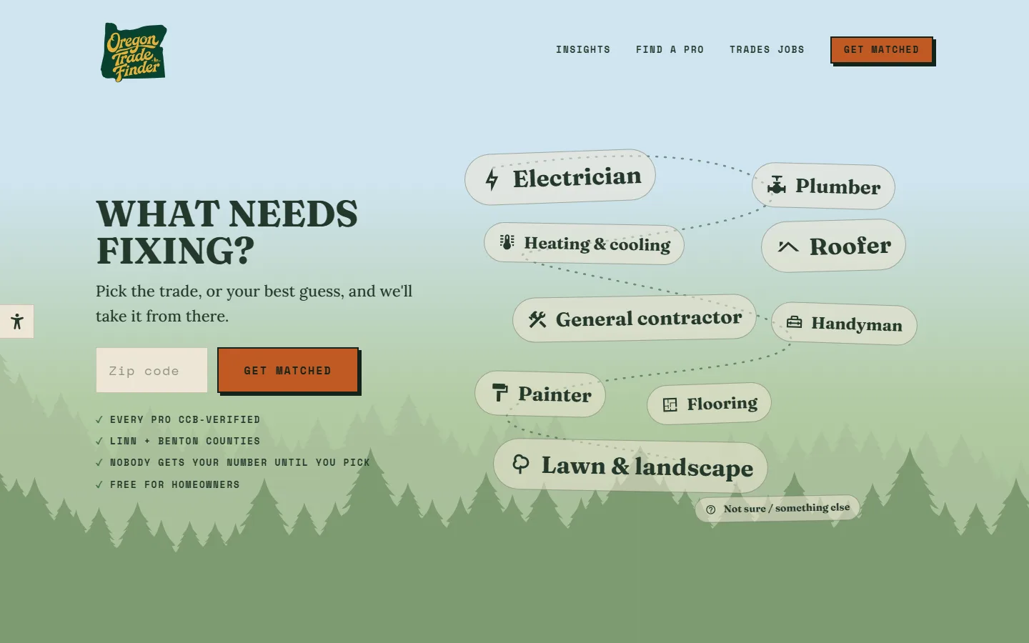Oregon Trade Finder website