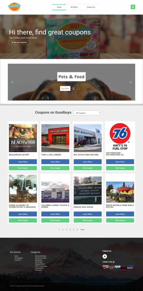 Goodbuys coupons layout